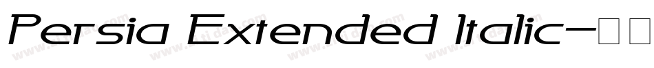 Persia Extended Italic字体转换